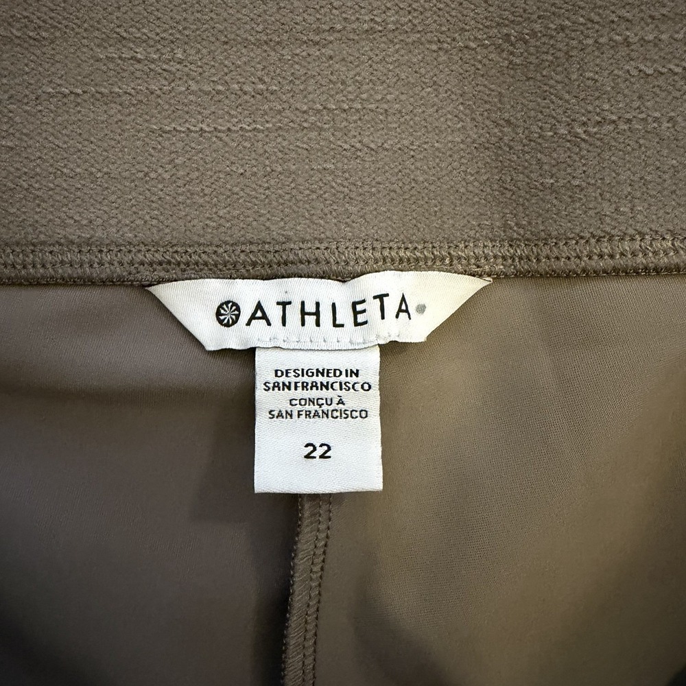 Athleta Trousers Women's Size 22 Stellar Tight Pants High Rise 27.5" Taupe - Picture 8 of 10